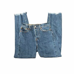 Levi's Premium Denim Wedgie Straight Jeans Medium Wash Size 23